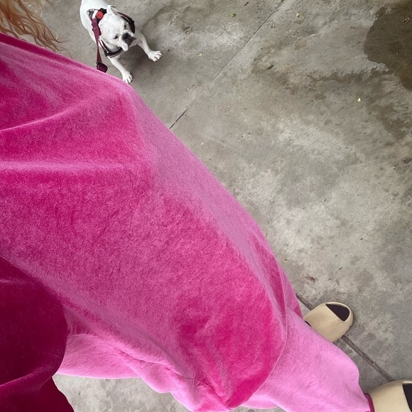 Laina Rauma SET Barbiecore Velour loungesuit velour club bed leisure lainarauma - Picture 5 of 16